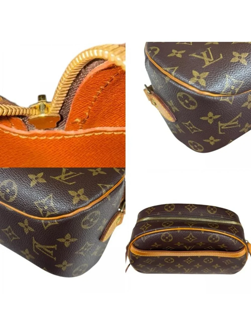 Louis Vuitton Monogram Shoulder Bag Canvas Brown